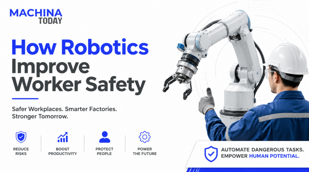 How Robotics Improve Worker Safety with Industrial Robots and Automation | Smart Manufacturing 2026 | Machina Today