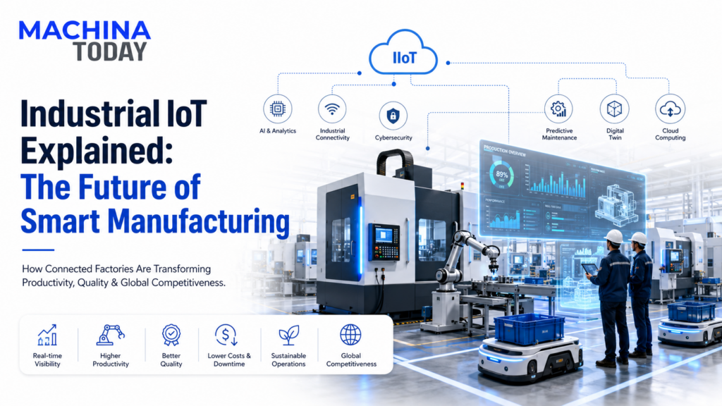 Industrial IoT Explained: Smart Factory with CNC Machines, AI, Industrial Robots, Predictive Maintenance and Industry 4.0 Technologies | Machina Today
