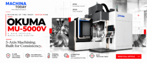 Okuma MU-5000V: 5-Axis CNC Machining Center for High-Precision Multi-Sided Machining